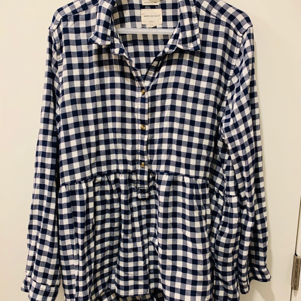 SUPER SOFT& OVERSIZED plaid long sleeve button up